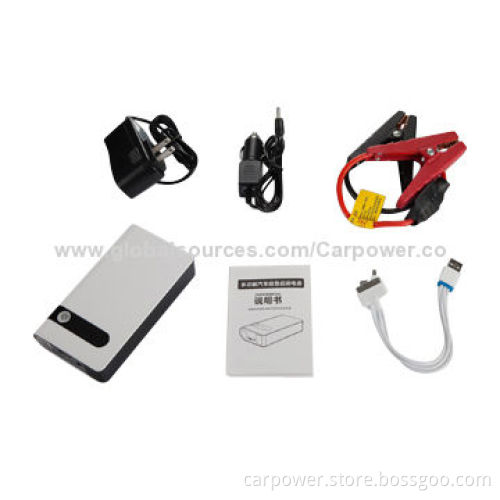 Mini popular car jump starter, starts 12V vehicle, 9000mA power, fits for mobiles, digital devices